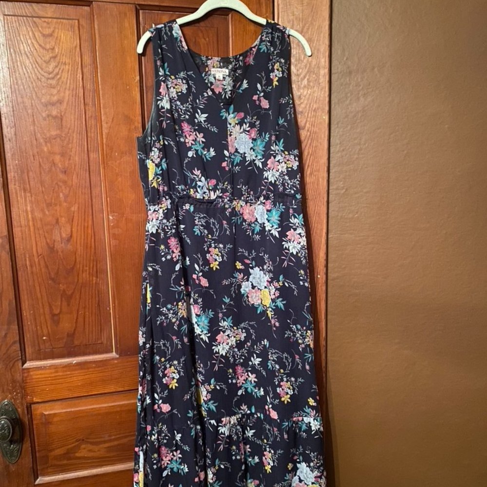 Merona Navy Floral Sundress